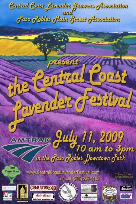 Original 2009 Central Coast Lavender Festival poster